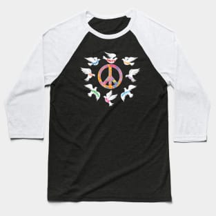 Unity Day Anti Bullying Doves Peace Sign Baseball T-Shirt